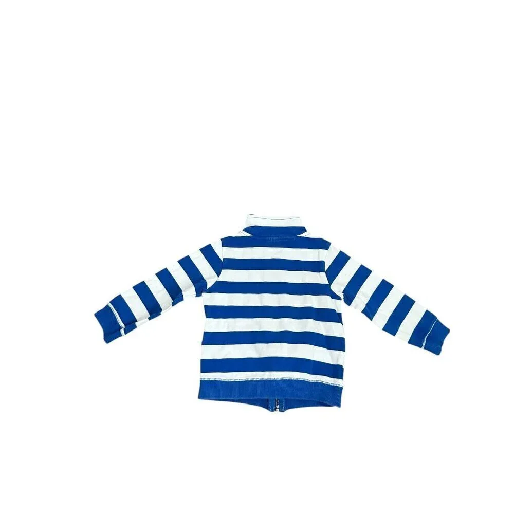 Carters Striped Zip Up Sweatshirt
